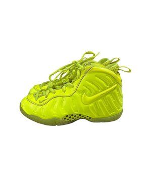Nike Little Posite Pro Volt Kids Sneakers Size 13C Neon Yellow Basketball Shoes